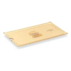 Vollrath 34200 Amber Half Size High Temp Slotted Plastic Pan Cover