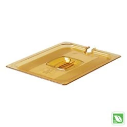 Rubbermaid FG228P86AMBR Half Size Hot Food Pan Cover With Notch