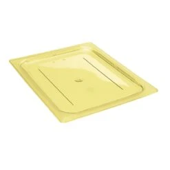 Cambro 20HPC150 H-Pan Amber 1/2 Size Flat Food Pan Cover W/o Handle