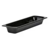 Cambro 22LPCW110 Camwear Black Half Size Long X 2.5" D Food Pan
