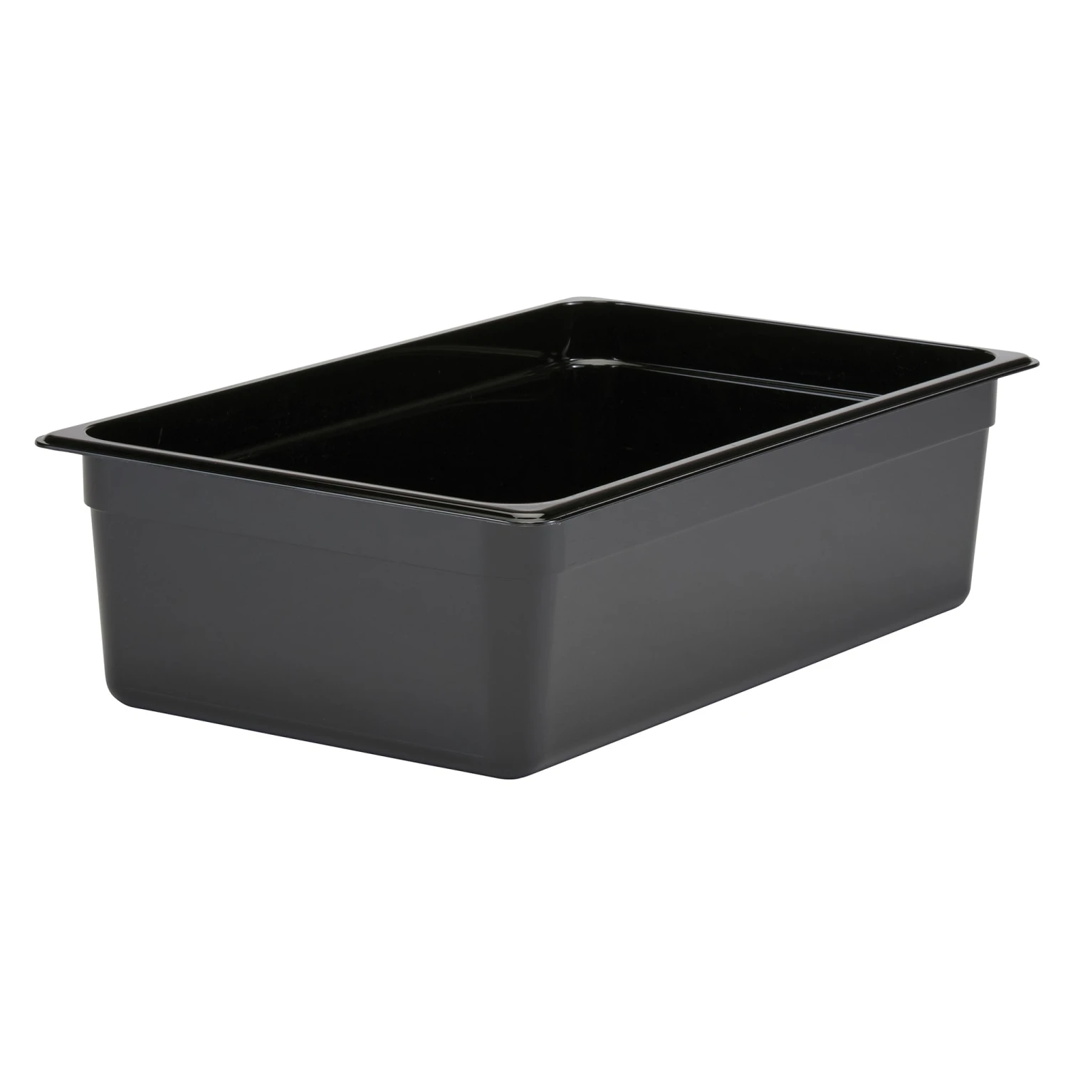 Cambro 16CW110 Camwear Black Full Size 6" D Food Pan