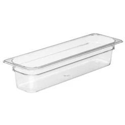 Cambro 24LPCW135 Camwear Clear Half Long Size X 4" D Food Pan