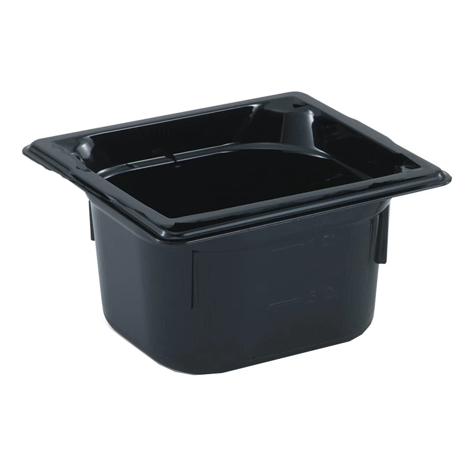 Vollrath 9066420 Super Pan® Black 1/6 Size X 6" D Food Pan