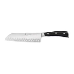 Wusthof 4176-7 Classic Ikon Carbon S/S 7" Hollow Ground Santoku Knife