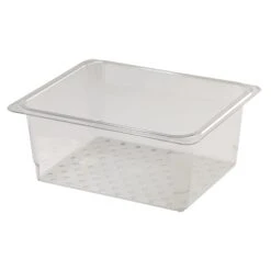 Cambro 25CLRCW135 Camwear Clear Colander For 5" D Half Size Food Pan