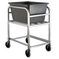 New Age 1275 Aluminum Bulk Cart With Gray 2.25 Bushel Baskets