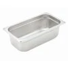 Winco SPJH-304 S/S 4" Third Size Food Pan