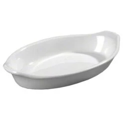 Carlisle 740502 8 Oz. White Oval Casserole Dish - 24 / CS
