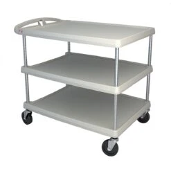 Metro MY2636-35G MyCart Gray 27-11/16 X 40-1/4" 3-Shelf Cart