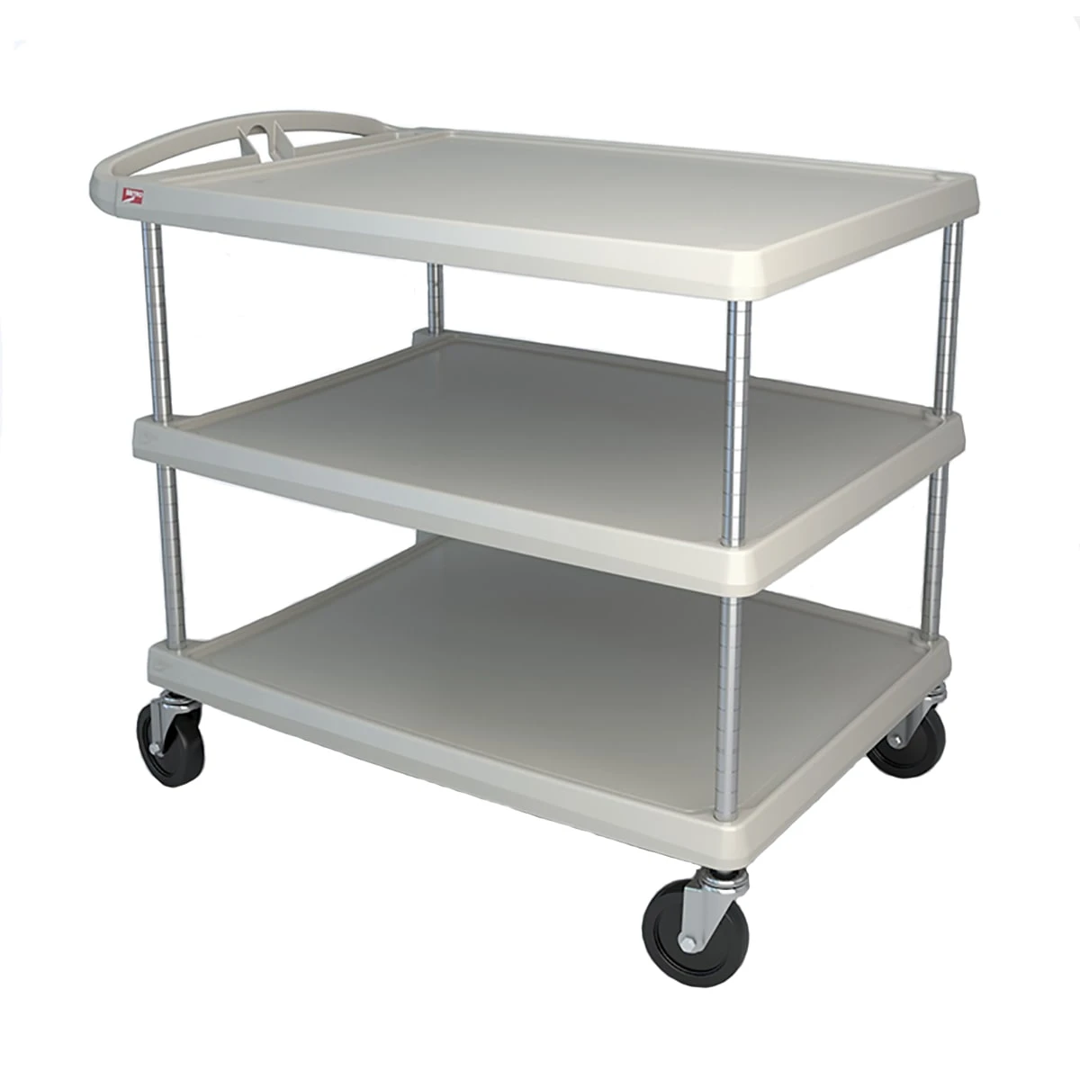 Metro MY2636-35G MyCart Gray 27-11/16 X 40-1/4" 3-Shelf Cart