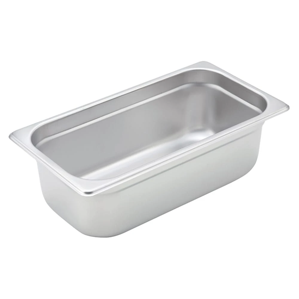 Winco SPJM-304 9 S/S 4" Third Size Food Pan