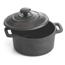 TableCraft CW30110 Cast Iron 8 Oz. Casserole With Lid