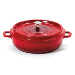 G.E.T. CA-005-R/BK Red Induction Ready 3 Quart Round Braiser