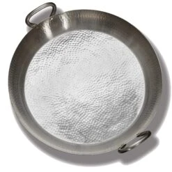 American Metalcraft GP21 Hammered S/S 21-3/4" Paella Pan