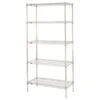 Metro 5N537BR Super Erecta Brite 36 X 24" X 74" Starter Shelving Unit