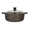 Folio 6977QU003 Bronze Granite 5-3/4 Quart Pot With Glass Lid
