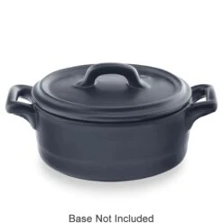 Bon Chef 1600005PBLACK Matte Cover For 8.5 Oz.Cocotte - 36 / CS