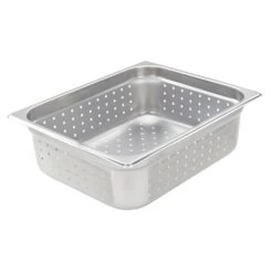 Winco SPJH-204PF S/S 4" Half Size Food Pan