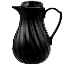Vollrath 52122 SwirlServe® Black 10 Ounce Beverage Server