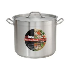 Winco SST-8 S/S 8 Quart Induction Stock Pot With Cover