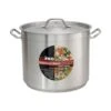 Winco SST-80 S/S 80 Quart Induction Stock Pot With Cover