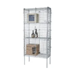 Focus Foodservice FSSEC24483 Stationary 24" X 48" X 74" Security Cage