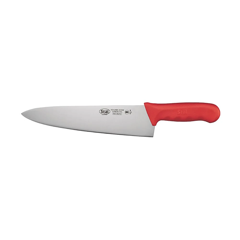 Winco KWP-100R Stal Red 10" Chef's Knife
