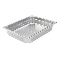 Winco SPJH-202PF S/S Perforated 1/2 Size X 2.5"D Hotel Pan