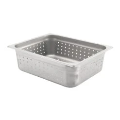 Browne Foodservice 21214 Perforated S/S 1/2 Size X 4"D Food Pan