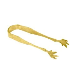 Cocktail Kingdom OTH-TLNTNG-G Gold Plated S/S Talon 7.7" Ice Tong