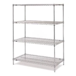 Metro EZ1860NC-4 Super Erecta 18" X 60" Chrome Convenience Pak Unit